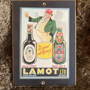 Lamot LTD Wooden Beer Sign